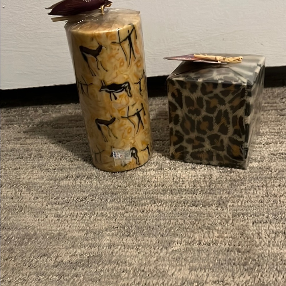 Animal Print Candle Set